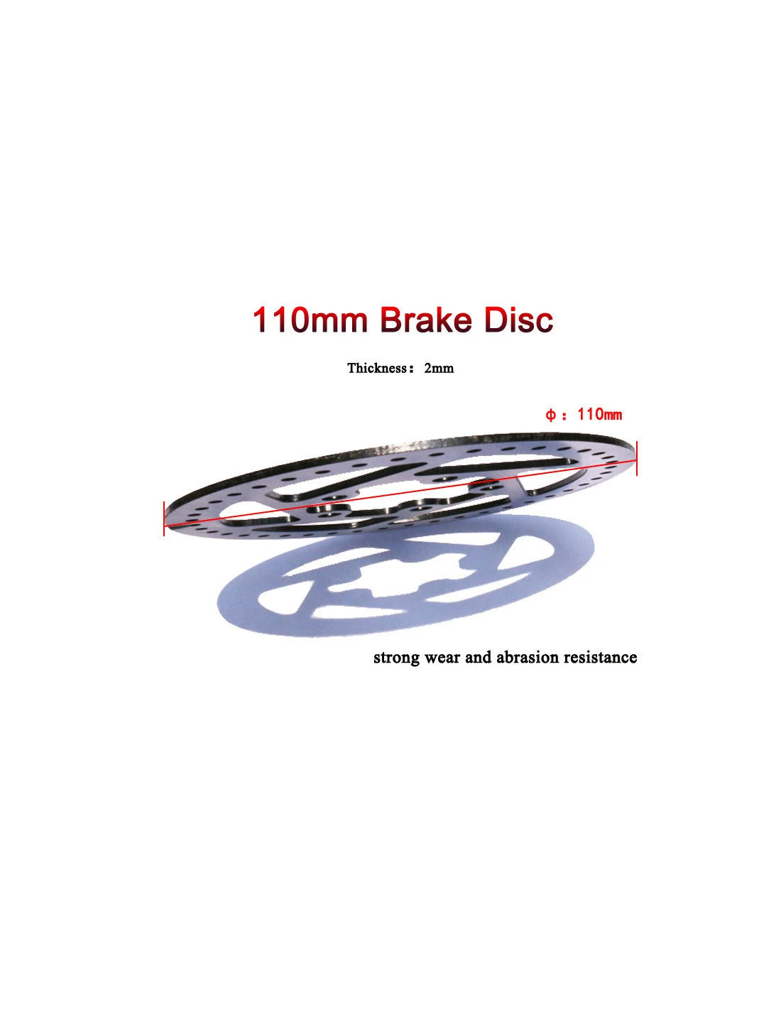 110MM BAKRE BROMSSKIVA MED 5 HÅL XIAOMI M365 PRO 4 110MM BAKRE BROMSSKIVA MED 5 HÅL XIAOMI M365 PRO - Bild 2