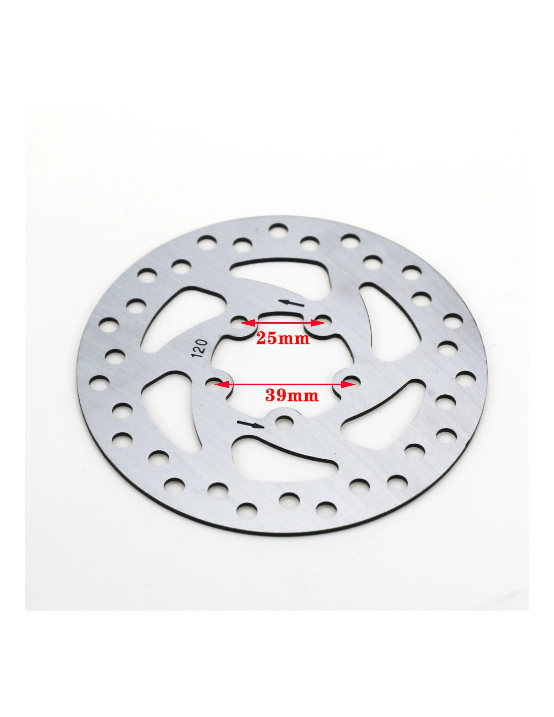 120MM BAKRE BROMSSKIVA MED 5 HÅL XIAOMI M365 PRO 4 120MM BAKRE BROMSSKIVA MED 5 HÅL XIAOMI M365 PRO - Bild 2