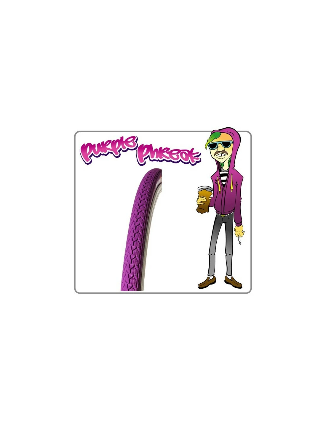 Däck Duro Fixie Vikbart Lila 24-622 3 Däck Duro Fixie Vikbart Lila 24-622