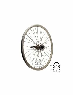 HJUL BAK 55919 DB/SI NEXUS®3, RD/SHIMANO® 36H 248MM EKER