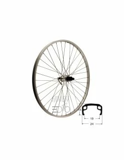 Hjul Bak 622-21 Std/si 8/9d Qr, RD/Shimano® RM40 Snabbkoppling 290/292mm Eker