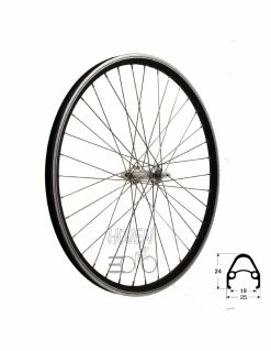 HJUL FRAM 55919 DB/SVART FA, RD/JOYTECH 36H FAST AXEL 265MM EKER