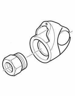 Indikatorrulle Spectro 3, RD/SRAM Med Halsmutter, Silver, One Size