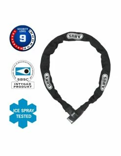 Kättinglås ABUS Ionus, Svart