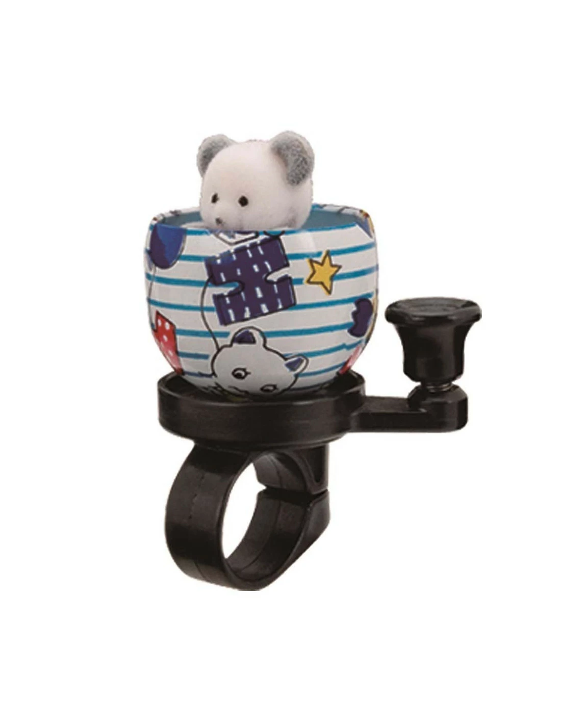 Klokke Bike Attitude Bear Blå 22,2 - 25,4 Mm 3 Klokke Bike Attitude Bear Blå 22,2 - 25,4 Mm