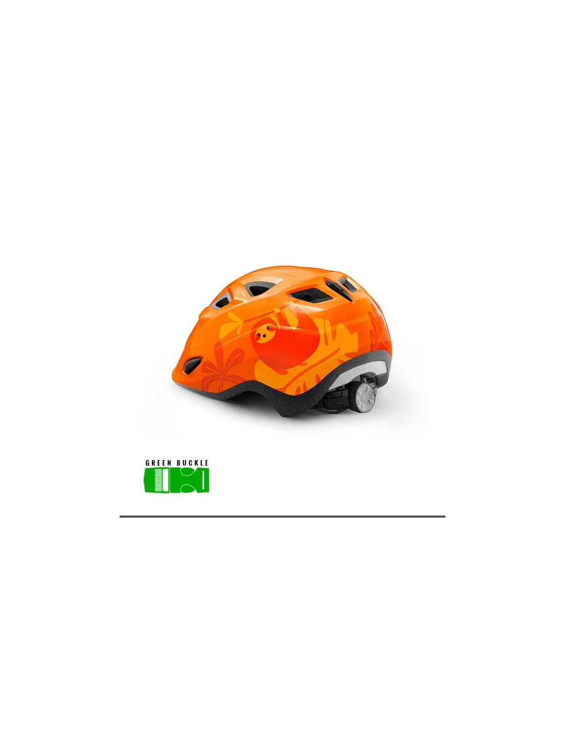 MET HELMET Kids ELFO GREEN 46-53 ORANGE JUNGLE GLOSSY 4 MET HELMET Kids ELFO GREEN 46-53 ORANGE JUNGLE GLOSSY - Bild 2