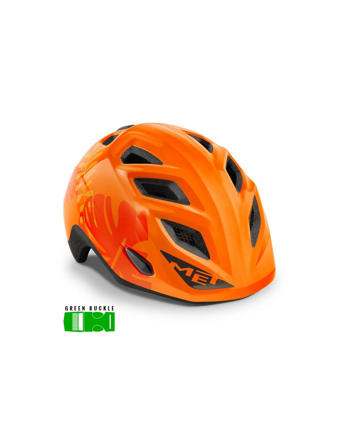 MET HELMET Kids ELFO GREEN 46-53 ORANGE JUNGLE GLOSSY 5 MET HELMET Kids ELFO GREEN 46-53 ORANGE JUNGLE GLOSSY - Bild 3