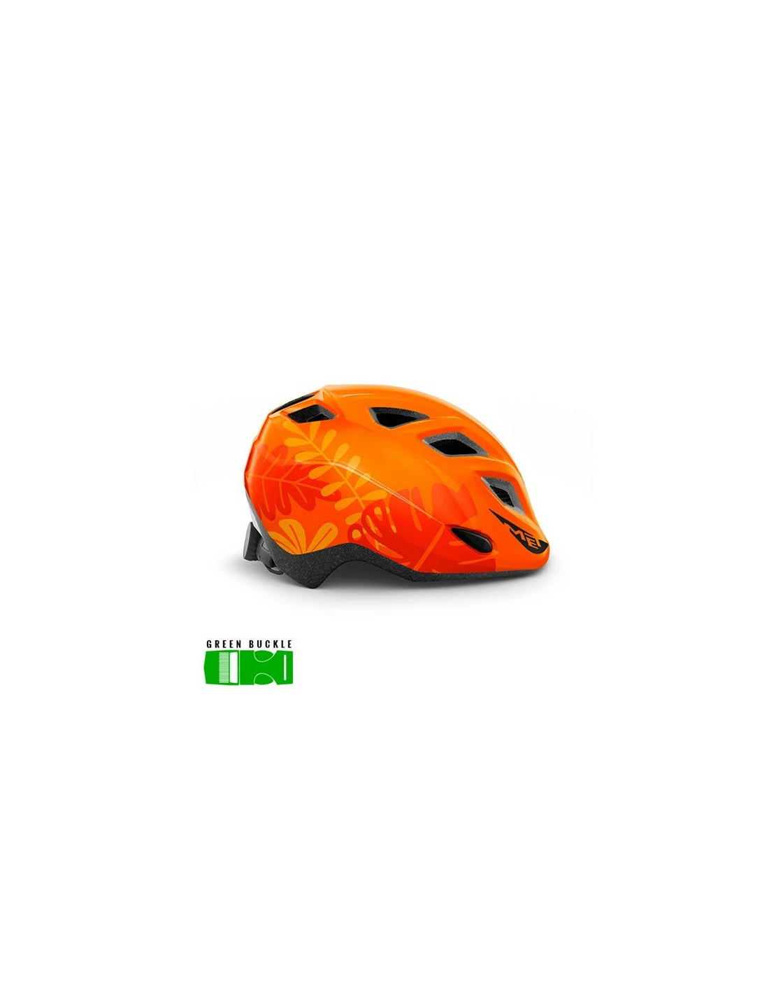 MET HELMET Kids ELFO GREEN 46-53 ORANGE JUNGLE GLOSSY 3 MET HELMET Kids ELFO GREEN 46-53 ORANGE JUNGLE GLOSSY