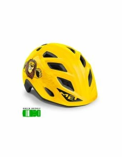 MET HELMET Kids ELFO GREEN 46-53 YELLOW LION GLOSSY