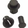 Styrpluggar, 1 Par, Svart