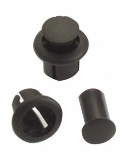 Styrpluggar, 1 Par, Svart