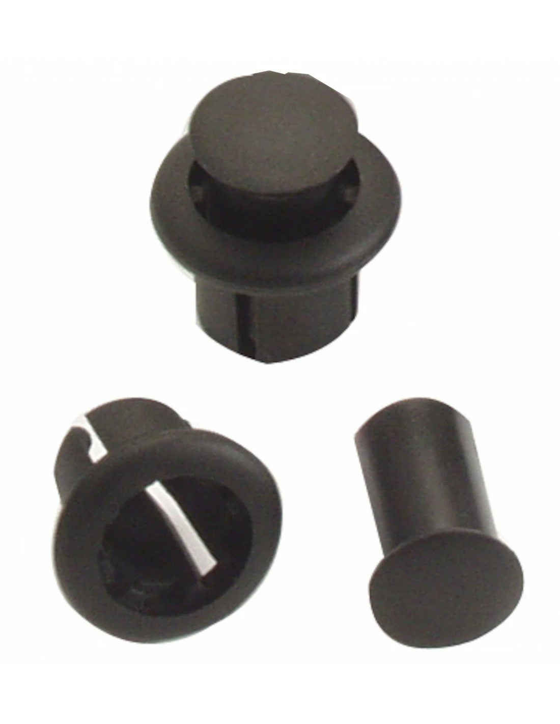 Styrpluggar, 1 Par, Svart 3 Styrpluggar, 1 Par, Svart