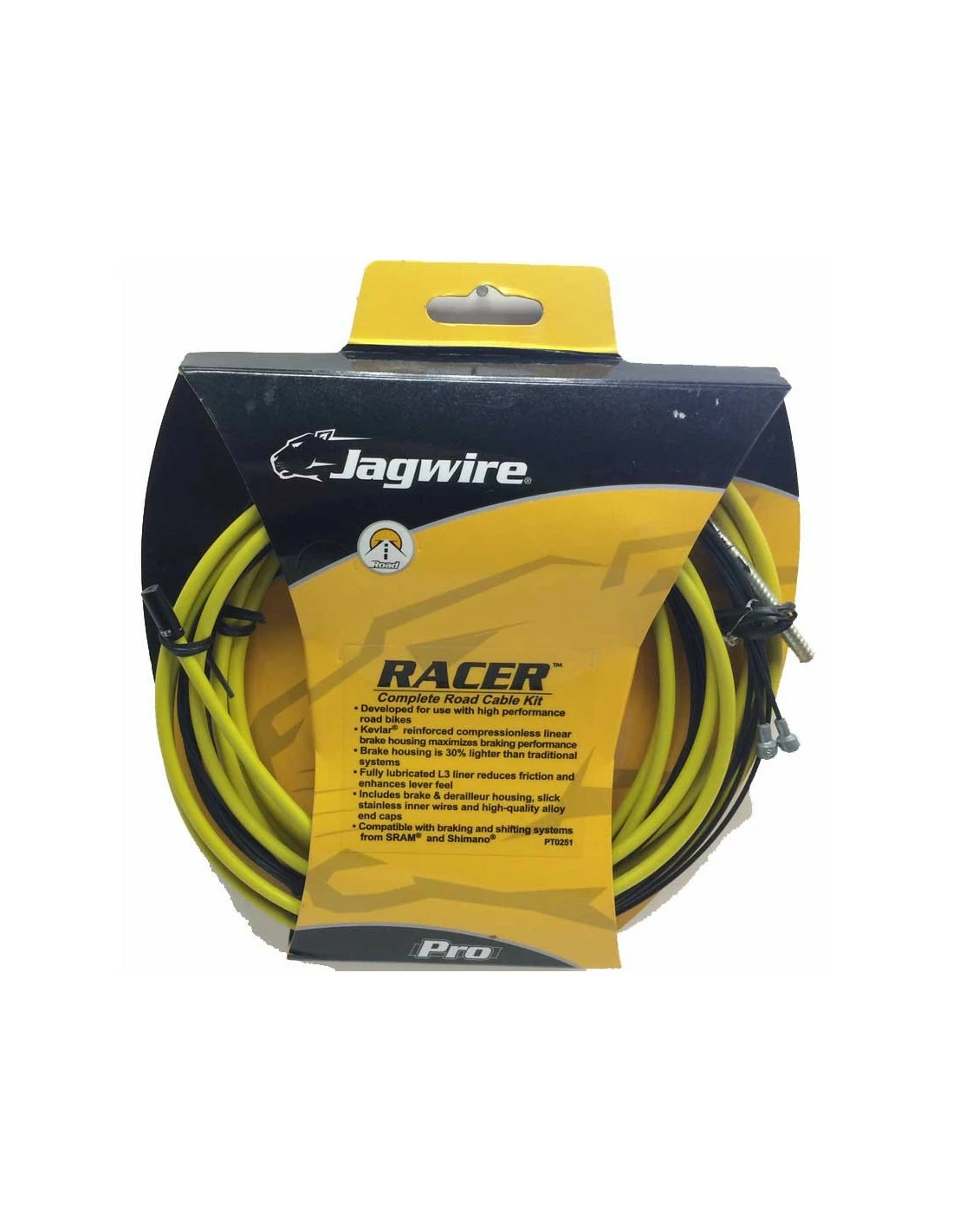 Växel/broms Sats, SRAM/Shimano Racer, Komplett Gul 3 Växel/broms Sats, SRAM/Shimano Racer, Komplett Gul