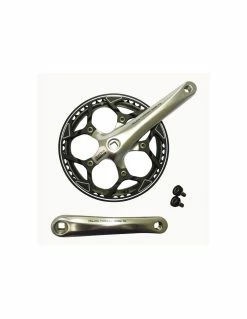 Vevparti 48t 170mm, RD/Spectra Silver/svart Med Kedjehjulsring (plan)